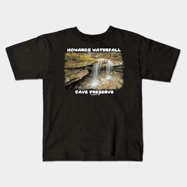 Howard's Waterfall Cave Kids T-Shirt by Saveyourcaves